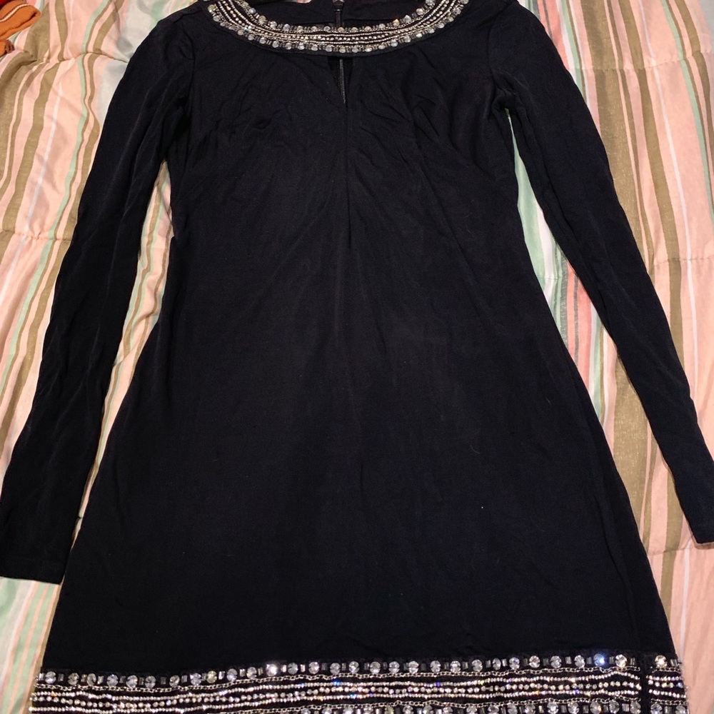 Silky Long Sleeve Dress